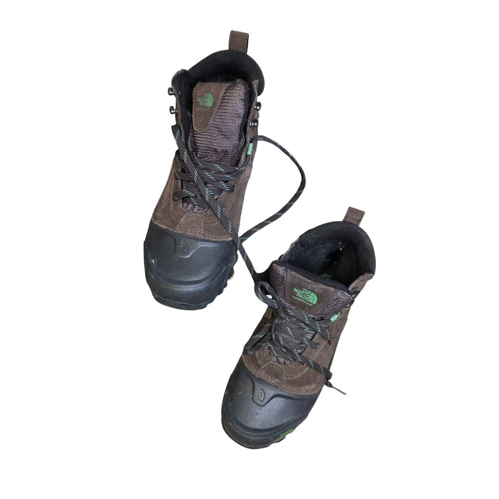 EUC The North Face Snowfuse, brown‎ rubber toe water proof boots men's sz 8
